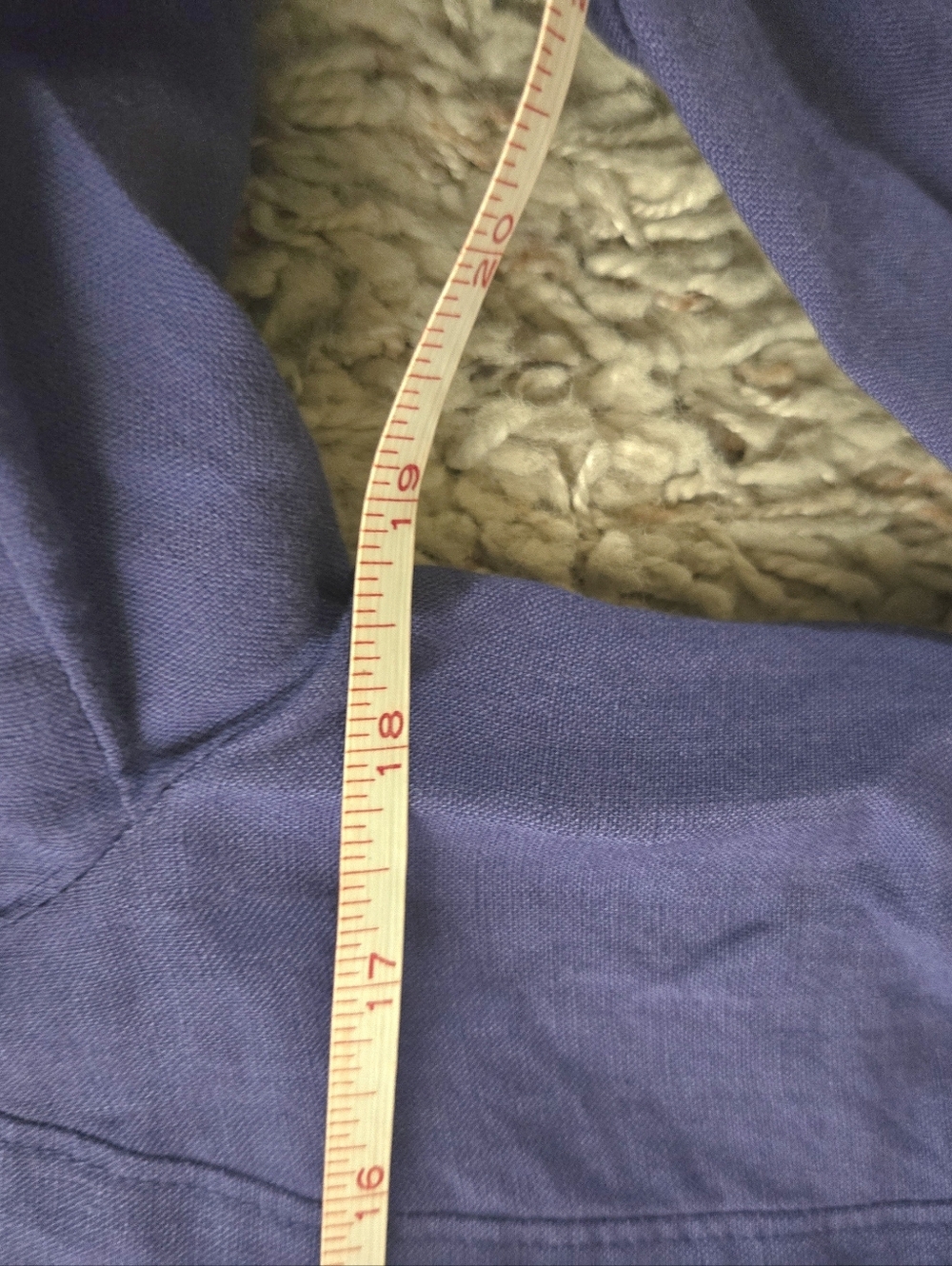 Purple Button-Front Linen Jacket Shirt Eileen Fisher Xs 3/4 Sleeves - Picture 7 of 10
